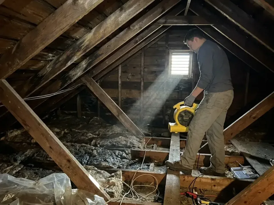 attic-water-damage-drying-proc-007 — frequently asked questions, Emergency Water Extraction & 24/7 Flood Response in Centert…